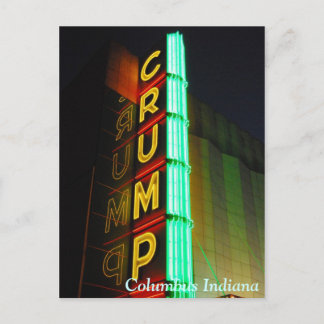 Carte Postale Columbus Indiana Crump le théâtre