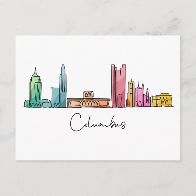 Carte Postale Columbus OHIO (Devant)