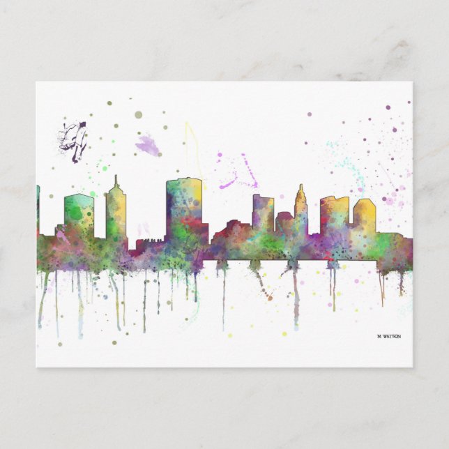 CARTE POSTALE COLUMBUS, OHIO SKYLINE (Devant)