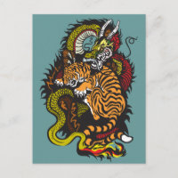 combat de dragon et de tigre