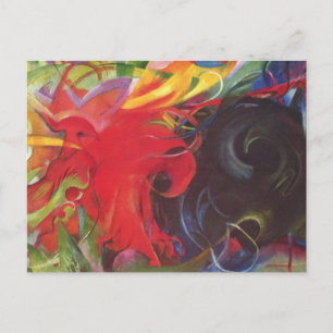 Carte Postale Combattez Forms par Franz Marc, Art Vintage