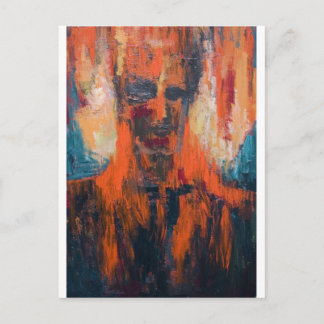 Carte Postale Combustion humaine spontanée (portrait abstrait)