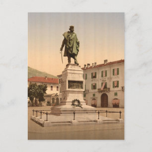 Carte Postale Côme, le monument de Garibaldi