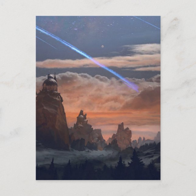 Carte Postale Comète de Halley (Devant)