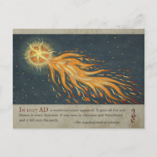Carte Postale Comète du livre miracle d'Augsbourg CC0477