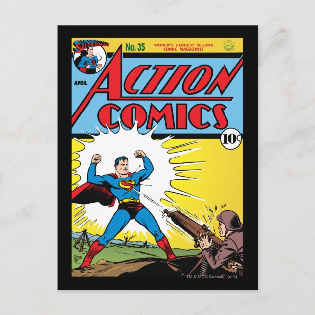 Carte Postale Comics d'action #35 (Devant)