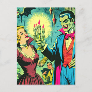 Carte Postale Comics vintages Vampire Horror