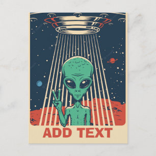 Carte postale comique d'extraterrestre, modifier l