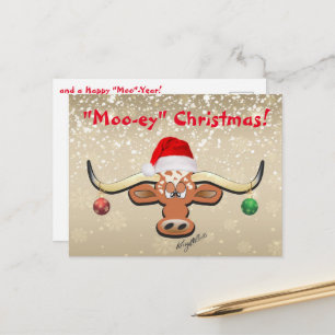 Carte postale Comique Longhorn Steer
