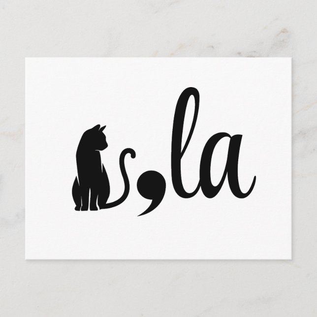 Carte Postale Comma La Kamala Harris - maman chat pour Kamala (Devant)