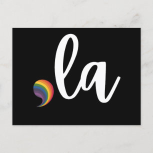Carte Postale Comma La Kamala Harris Pride Rainbow LGBQ Gay
