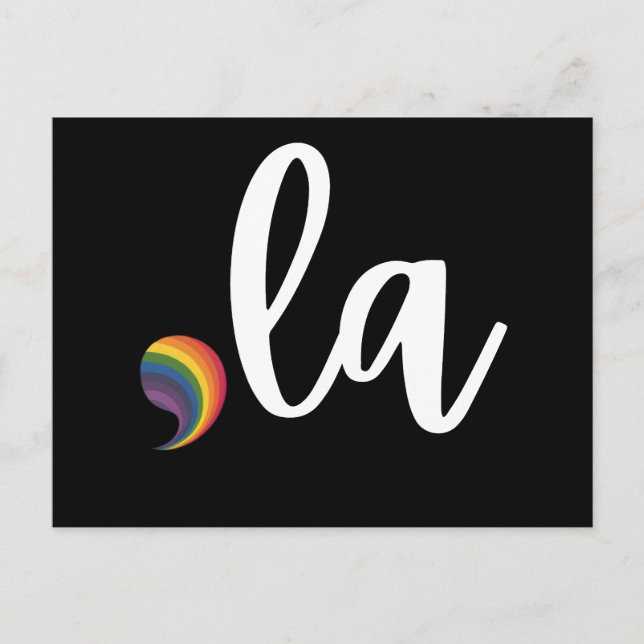 Carte Postale Comma La Kamala Harris Pride Rainbow LGBQ Gay (Devant)