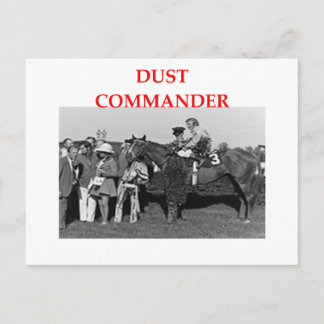 Carte Postale commandant de la poussière