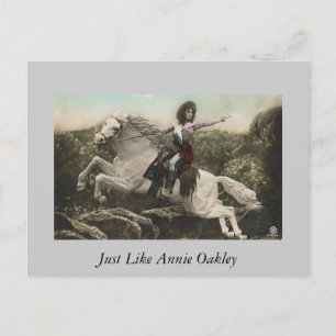 Carte Postale Comme Annie Oakley