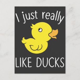 Carte Postale Comme Canards Drôle Amoureux Canard