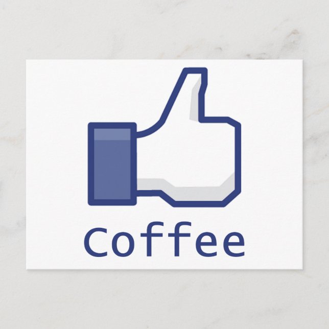 Carte Postale Comme du café (Devant)