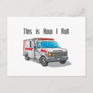 Carte Postale Comment je déplace l'ambulance