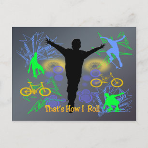Carte postale Comment je roule (Tween Boys)