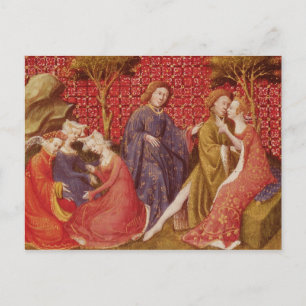 Carte Postale Comment Lancelot embrassa Guinevere