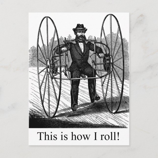 Carte Postale Comment rouler (Devant)