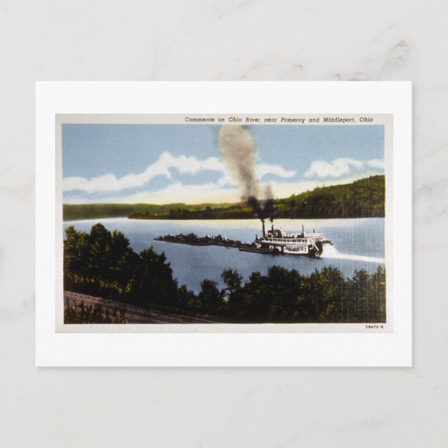Carte Postale Commerce sur l'Ohio (Devant)
