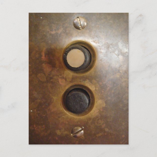 Carte Postale Commutateur léger Victorian Push Button (Devant)