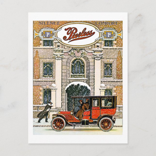 Carte Postale Compagnie automobile Peerless (Devant)