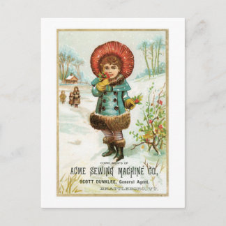 Carte Postale Compagnie de machines à coudre Acme
