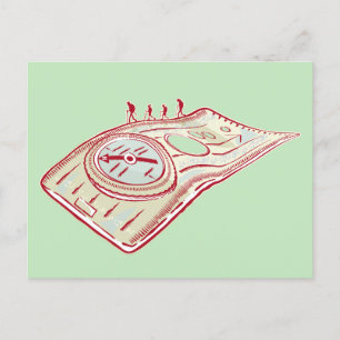Carte Postale Compas randonnée