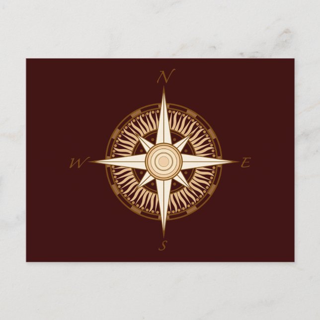 Carte postale Compass antique (Devant)