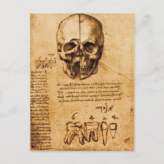 Carte Postale COMPÉTENCE ET DENTS, CLINIQUE DENTAIRE, Parchemin  (Devant)
