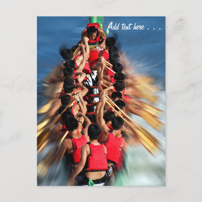Carte Postale Compétition Dragon Boat Race (Devant)