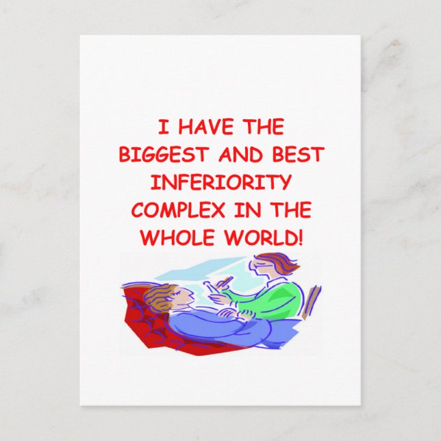 Carte Postale complexe d'infériorité (Devant)