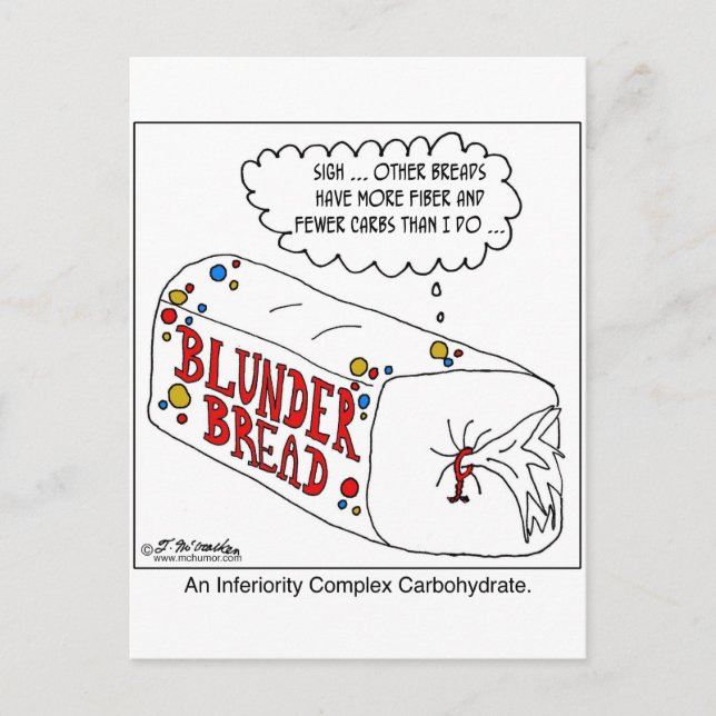 Carte Postale Complexe d'infériorité glucide (Devant)