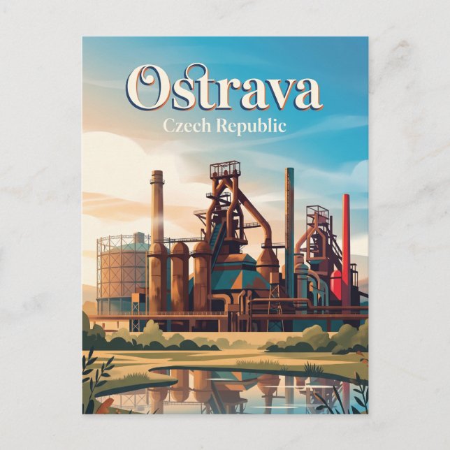 Carte Postale Complexe industriel de Dolní Vítkovice, Ostrava (Devant)