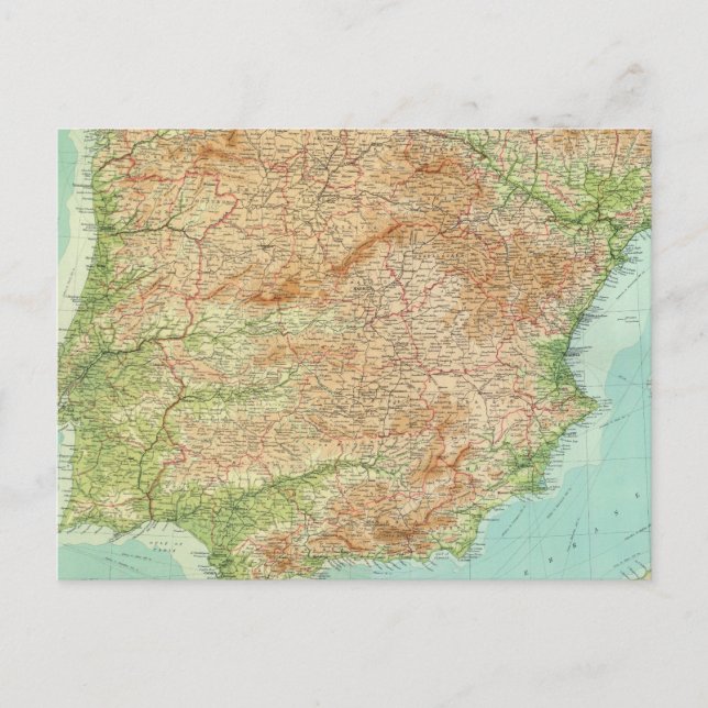 Carte Postale Composite Espagne, Portugal (Devant)