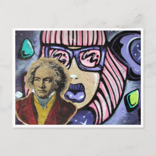 Carte Postale compositeur d'art urbain