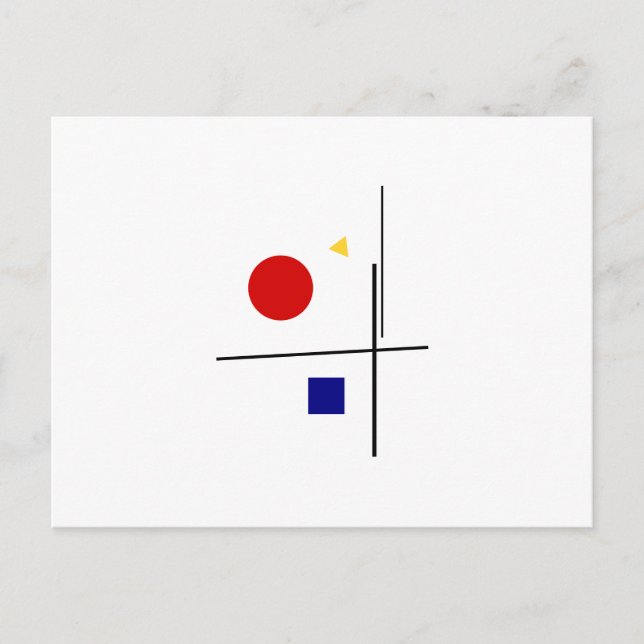Carte Postale Composition Bauhaus classique (Devant)
