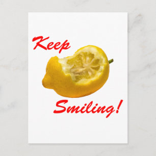 Carte Postale Composition de citron Continuez à sourire !