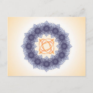 Carte Postale Composition fractale mandala #13