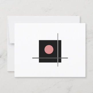 Carte Postale Composition géométrique classique Bauhaus Grey