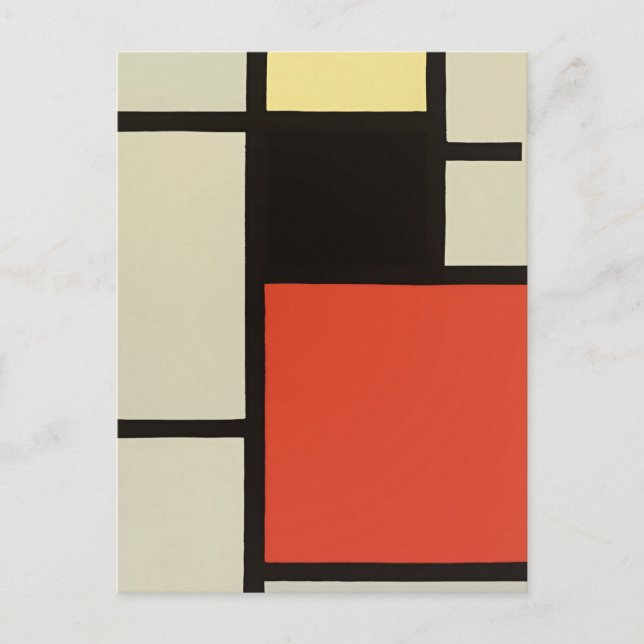 Carte Postale Composition mondrienne Art moderne de la peinture  (Devant)