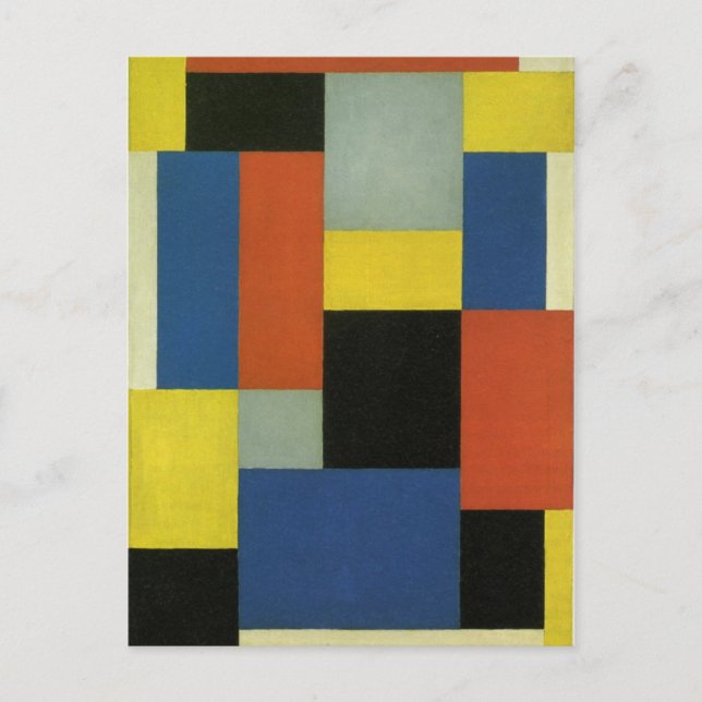 Carte Postale Composition XX par Theo van Doesburg (Devant)