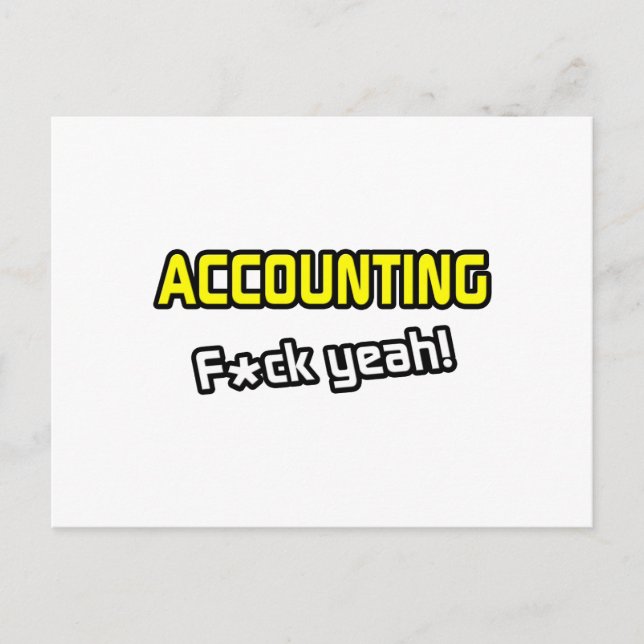 Carte Postale Comptabilité... Oui ! (Devant)