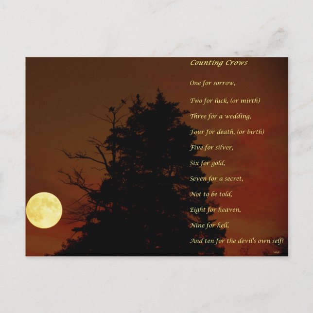 Carte Postale Compte des corneilles (Devant)