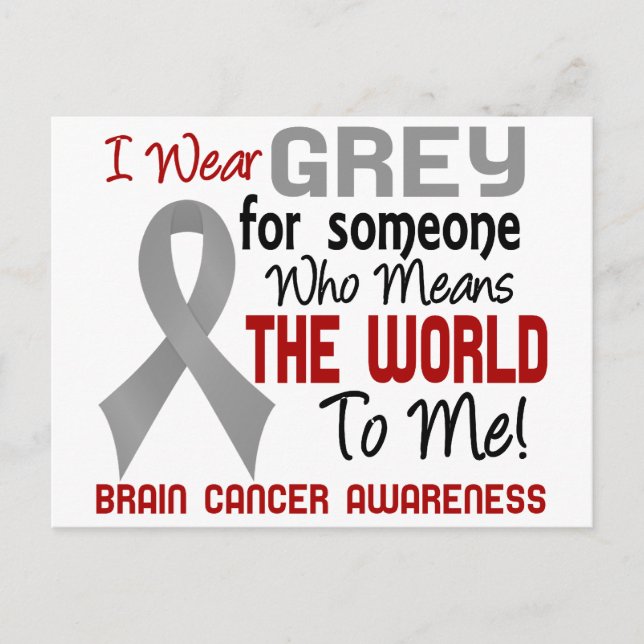 Carte Postale Compte pour moi 2 Cancer du cerveau (Devant)