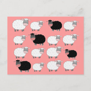 Carte Postale Compter les moutons