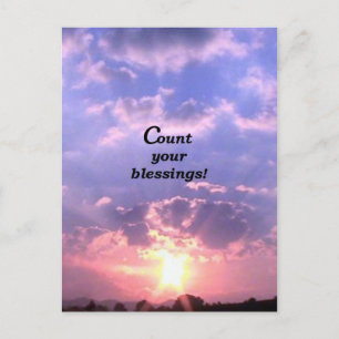Carte Postale Comptez Vos Bénédictions !