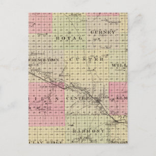 Carte Postale Comté d'Antelope, Nebraska