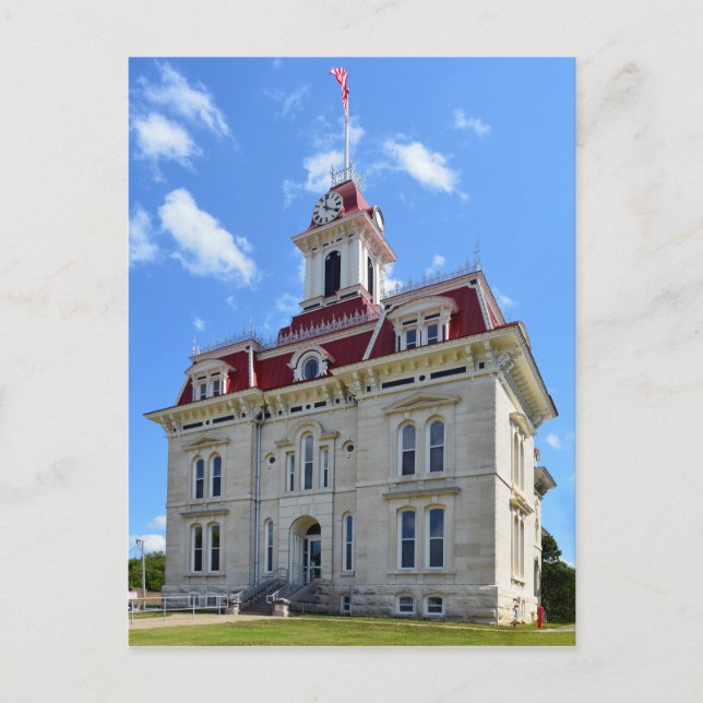 Carte Postale Comté de Chase, Kansas, Palais de justice (Devant)